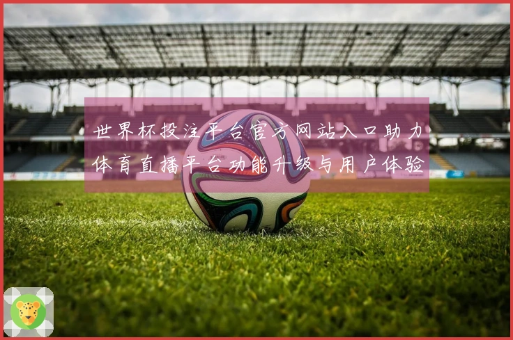 世界杯投注平台官方网站入口助力体育直播平台功能升级与用户体验提升