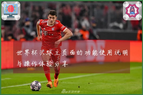 世界杯买球主页面的功能使用说明与操作体验分享